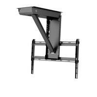 Support de plafond pour vidéoprojecteur, télécommande, support de télévision électrique motorisé, rabattable, matériau SPCC, noir, 20 kg