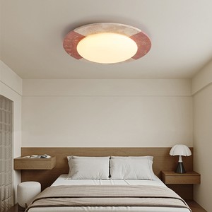 Yellow Travertine <b>Ceiling</b> <b>Light</b> Led Retro Bedroom Living Room Vintage Designer Lighting Fixture - Product Image 3