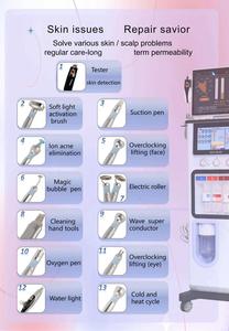 Máquina Multifunción para Reafirmar la Piel y Lifting <span class=keywords><strong>Facial</strong></span>, Hidro-Oxígeno Spa, Dermoabrasión, con Enchufes para Reino Unido/EE. UU./Italia/Sudáfrica - Product Image 2