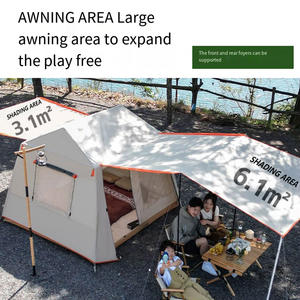 Cuatro personas gran Sear impermeable de doble capa para Amigos de la familia tienda de campaña - Product Image 2