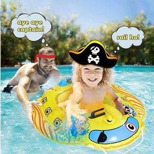Flotador de <span class=keywords><strong>piscina</strong></span> inflable para niños pequeños, <span class=keywords><strong>barco</strong></span> <span class=keywords><strong>pirata</strong></span> con pistola de agua, juguetes de <span class=keywords><strong>piscina</strong></span> para niños de 3 a 8 años, fiesta de <span class=keywords><strong>piscina</strong></span> de verano - Product Image 4