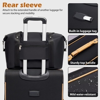 Ensemble de bagages souples étanches OEM personnalisés 5-en-1 en tissu Oxford avec design extensible pour les voyages de vacances