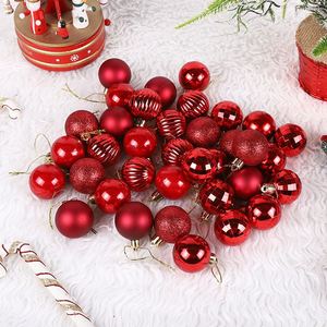 2025ขายดีอุปกรณ์ตกแต่งคริสต์มาส36ชิ้นชุดลูกบอลคริสต์มาสสำหรับงานเลี้ยงขนาด4ซม. ลูกบอลประดับต้นคริสต์มาส - Product Image 1