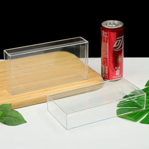 Boîte de rangement pour biscuits en plastique PS rigide transparent, formes variées, avec couvercle, pour collations, bonbons, pâtisseries, desserts, présentation et emballage. - Product Image 1