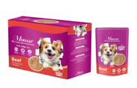 Friandises humides équilibrées pour chiens - Riches en protéines, sans OGM, sans sucre, sans danger pour les animaux, avec canard et thon, faible MOQ, OEM, en vrac