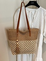 Sac fourre-tout grande capacité style vintage pour femme, idéal pour les vacances à la plage, nouvelle collection 2026, sac bandoulière tissé avec fermeture éclair et couleurs assorties