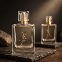 Flacons de parfum de luxe rechargeables de 50 ml de haute qualité avec boîte