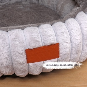 Großhandel Haustierbetten Warme Komfortable Katzenhäuser Rutschfeste Weiche Hundekissen Atmungsaktiver Schlafkorb Haustierbett Hundebett - Product Image 5