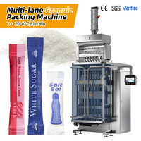 Machine d'emballage automatique multi-voies pour sachets de piment, sel, édulcorant et sucre blanc en granulés