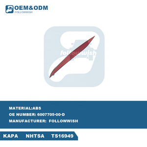 Followwish Réflecteur de lumière de rechange pour modèle de voiture de qualité authentique Réflecteur de pare-chocs arrière ABS pour Tesla Model S - Product Image 2