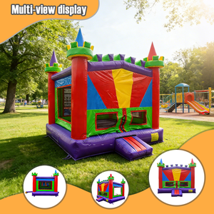 Château gonflable pour usage commercial, taille et couleur personnalisables, capacité supérieure à 500 kg, château de saut pour les fêtes d'enfants - Product Image 3