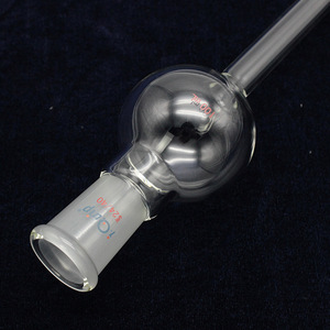 Columna de scintilación esférica Silicon Valley C3617 de vidrio de borosilicato alto con placa de arena para almacenamiento, uso en laboratorio - Product Image 2