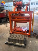 Machine automatique de fabrication de briques en ciment WJ 4-40A avec réducteur et roulement assurant un fonctionnement stable