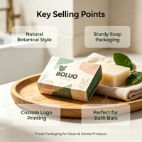 Boîte à savon personnalisée en papier pour savon artisanal à froid