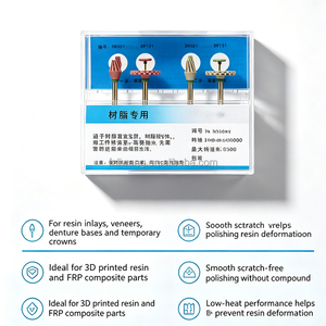Frese Abrasive in Resina <span class=keywords><strong>per</strong></span> Laboratorio Dentistico, Rimozione Graffi <span class=keywords><strong>per</strong></span> Finitura a Specchio su Composito FRP, Corona Temporanea, Base <span class=keywords><strong>per</strong></span> Protesi in Resina - Product Image 6