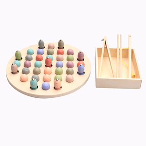 los niños Juego de la pesca se formación clip Bola de mármol 3-6 años los niños y las niñas enseñanza SIDA juguetes de madera - Product Image 6