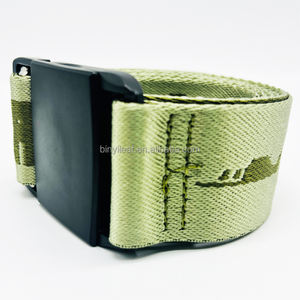 1,5 pulgadas tejido personalizado Jacquard Logo hebilla magnética deportes esquí traje pantalones Capeesh tela de nailon brillante cinturones de lujo para hombres - Product Image 4