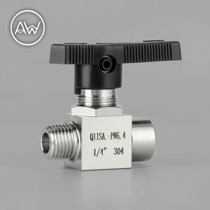 Válvula de Bola de Acero Inoxidable 304 de 1/4 Pulgada PN6.4, Interruptor Manual para Uso Industrial - Product Image 2