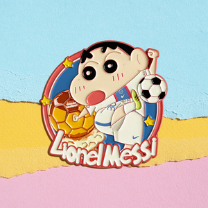 Custom Soccer Cartoon Enamel Pin Painted Metal Finish Any PMS Color Soft Enamel Lapel Pins Personalized OEM Factory