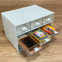 Yu-gi-oh boîte de rangement de cartes, boîte à cartes magique pokémon PTCG tiroir transparent grande capacité étui à cartes personnalisation en gros