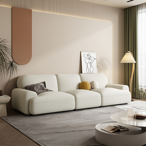 Set di Divani Componibili in Stile Italiano in Tessuto Scamosciato a Forma di L, Mobili Moderni, Divani di Lusso per Soggiorno - Product Image 2