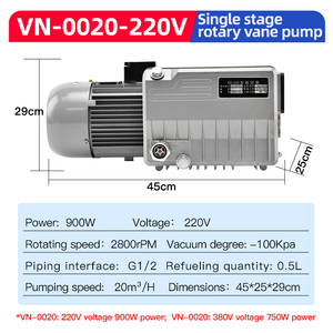 VN-0020 220V 900W 20m3/h -100KPa Industrial Air <b>Pump</b> Automatic High-power Negative System Rotary Vane <b>Vacuum</b> <b>Pump</b> - Product Image 6