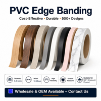 Bande de chant PVC effet bois chêne brillant, finition brillante, facile à nettoyer, résistante aux rayures, pour mobilier moderne