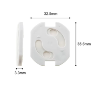 Protection de prise électrique pour bébé, norme européenne, pratique, en plastique ABS, protège-prise pour bébé, cache-prise pour chambre