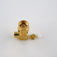 Cable RG402 de .141, Antena de 50 ohmios, Conector Coaxial RF Impermeable con Conector SMA Macho en Ángulo Recto