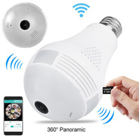 Nouveau Produit Caméra ampoule!!! 960P 360 Degrés VR Ampoule Panoramique Caméra IP Wifi Intérieure Audio Bidirectionnel Caméra De Sécurité Wifi