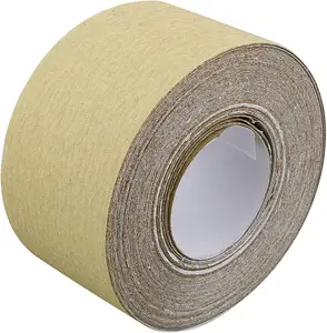 SATC Continuous Roll Abrasive Sandpaper Gold Self Adhesive Sticky Back Sandpaper Durable Automatic Sandpaper Roll