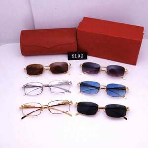 Lunettes de soleil de créateur 2022, marque célèbre, avec boîte, nouvelle qualité supérieure, lunettes PantherMetal, luxe, hommes femmes, petite monture. - Product Image 6