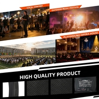 LAL-125DBD Enceinte colonne active DSP en plastique de 12 pouces 600W RMS 135dB Système de sonorisation professionnel Line Array