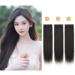 Produits de vente chauds 2024 Volume de cheveux moelleux <span class=keywords><strong>Clip</strong></span> noir d'aspect naturel invisible dans les extensions de cheveux humains pour les cheveux fins - Product Image 5