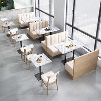Ensemble de table et de chaises de restaurant, canapé commercial, adapté aux restaurants de hamburgers, aux cafés, aux restaurants de restauration rapide