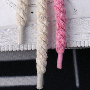 Lacets Épais Géants Tressés en Coton Naturel 8 MM, Vente en Gros Personnalisée, pour Chaussures Décontractées <span class=keywords><strong>AF</strong></span> Dunk - Product Image 6