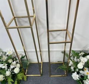 Arche de mariage carrée en métal personnalisée MTY – Cadre de toile de fond commercial durable et écologique pour lieux de mariage et banquets d'hôtel - Product Image 3
