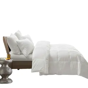 Hotel di lusso personalizzato Queen Size cotone bianco trapuntato 13.5 TOG casa camera da letto piumino d'oca piumino