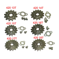 420 13-18 dents 17mm ID pignon de moteur avant pour 50cc 70cc 90cc chinois Pit Dirt Bike ATV Quads Go Karts moto