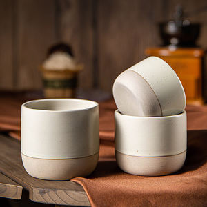 Offre Spéciale Logo personnalisé Tasse à <span class=keywords><strong>expresso</strong></span> en argile Tasse à thé maître saoudien Tasse à café en argile en céramique sans poignée - Product Image 2