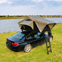 Tente de toit rigide pour 1 à 3 personnes, en coton technique, tente de camping automatique hydraulique en aluminium aéronautique pour voiture