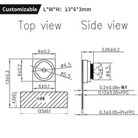 80000 pixels BF3901 1/13 pouces ISP CMOS avec module de caméra Dvp au format YUV Module d'objectif micro macro M6