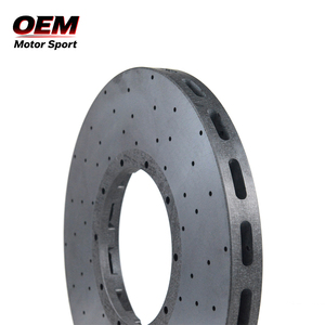 แผ่นดิสก์เบรกหน้าเซรามิกคาร์บอนสำหรับมอเตอร์สปอร์ต OEM สำหรับ A3 Audi/หมายเลขชิ้นส่วน RS3: ขนาด8V0615301Q: 369x34มม. - Product Image 2