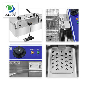 <span class=keywords><strong>Friteuse</strong></span> électrique <span class=keywords><strong>professionnelle</strong></span> sans ventilation à double panier 20B, prix de gros - Product Image 3