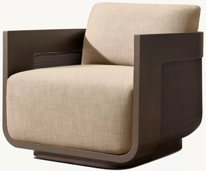 Sillón de Lujo con Estructura de Aluminio Premium, Paneles de Mimbre Tejidos a Mano, Diseño para Todo Clima, Cojines Ultra Gruesos y Cómodos - Product Image 2
