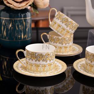 New Design Western Luxury Kitchen Accessories Bone China Coffee Tea Sets for Patty - Product Image 3