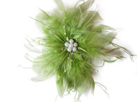 Pince à cheveux fleurie avec plumes pour femme, accessoire de coiffure pour mariée, mariage, cocktail, thé, derby, chapeau de costume