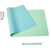 Tapis de bureau simple face imperméable en cuir PU grand tapis d'écriture de bureau tapis de souris d'ordinateur portable