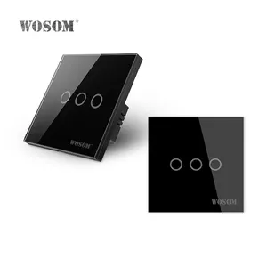 Worom-Interruptor táctil profesional TS3 3Gang/1Way, panel de control inteligente para el hogar