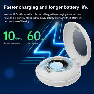 New Arrival IP68 Không Thấm Nước Thông Minh Vòng Ngủ Tập Thể Dục Tracker Heart Rate Monitor 20MAh Pin Đồng Hồ Báo Thức Từ Xa App Ceram - Product Image 2